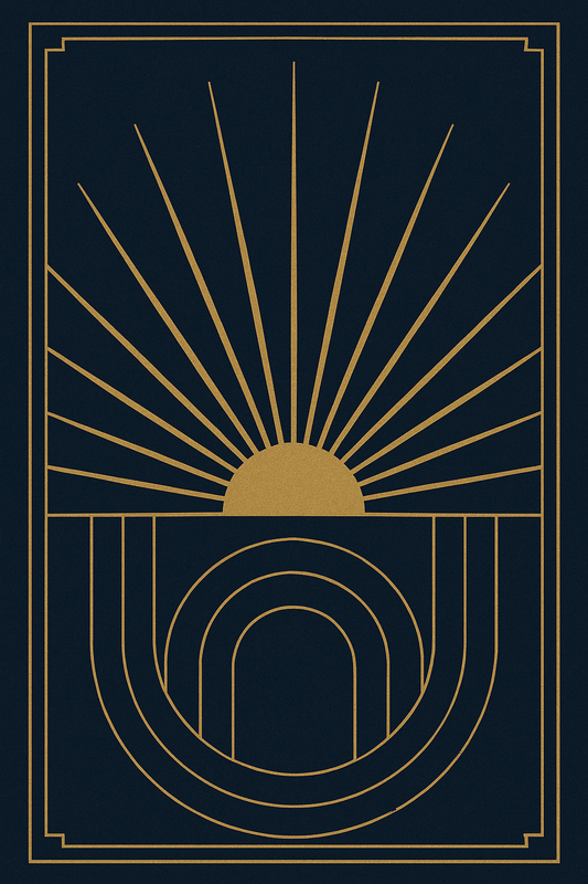 Art Deco No. 1 — Sunburst Arch - Doublenightprints