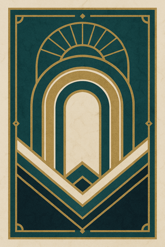 Art Deco No. 4 — Portal Chevron - Doublenightprints