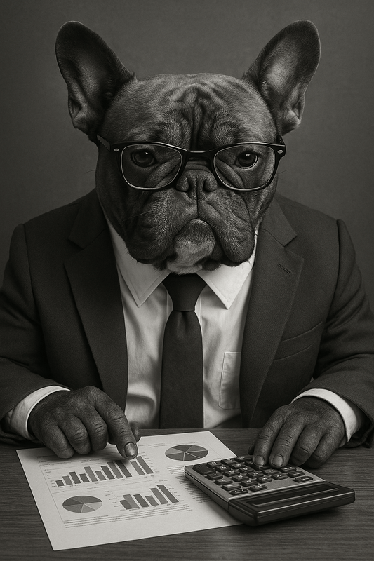 Dog at Desk Poster - Working Dog poster - Vintage Comedy poster ( Digital Download ) - Doublenightprints