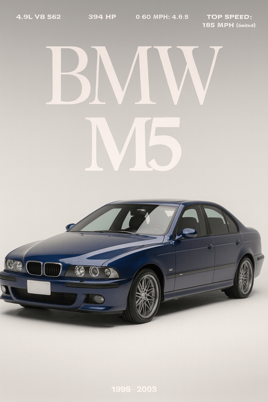 BMW M5 E39 — Studio Poster - Doublenightprints