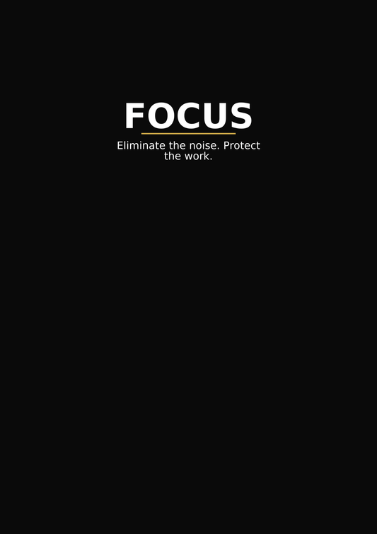 Focus — Minimal Statement Poster - Doublenightprints
