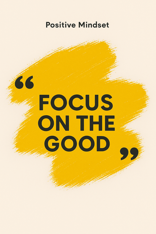 Focus on the Good Motivational Poster – Inspirational Wall Art – Minimalist Quote Print - Doublenightprints