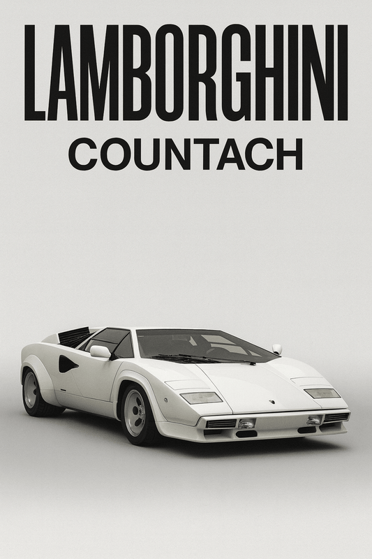 Lamborghini Countach — Studio Poster - Doublenightprints