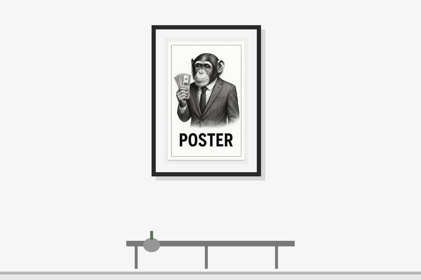 Monkey Money Poster ( Digital Download Poster ) - Doublenightprints
