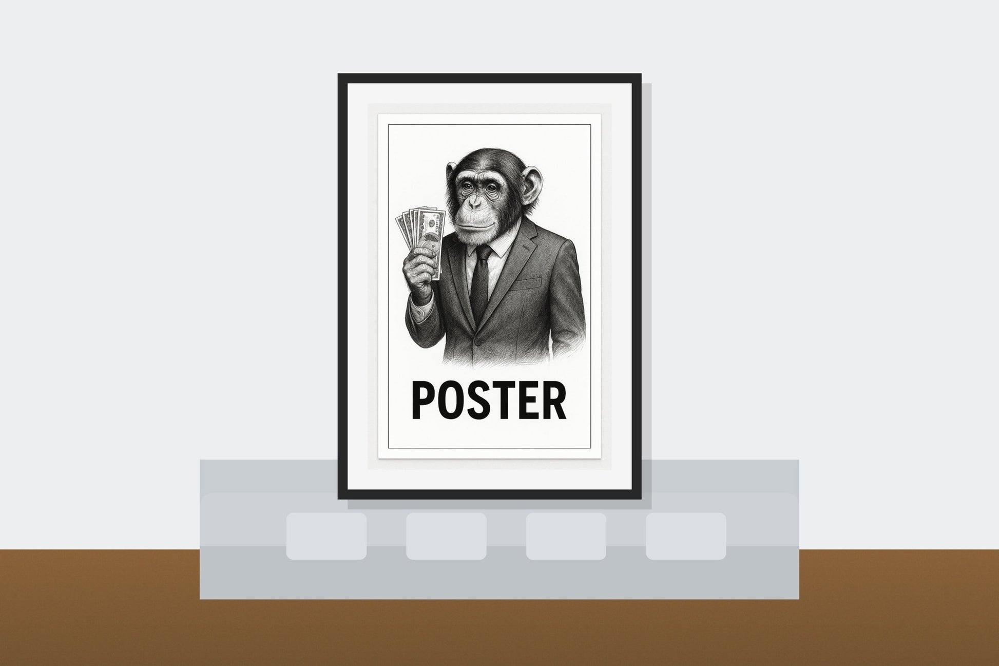 Monkey Money Poster ( Digital Download Poster ) - Doublenightprints