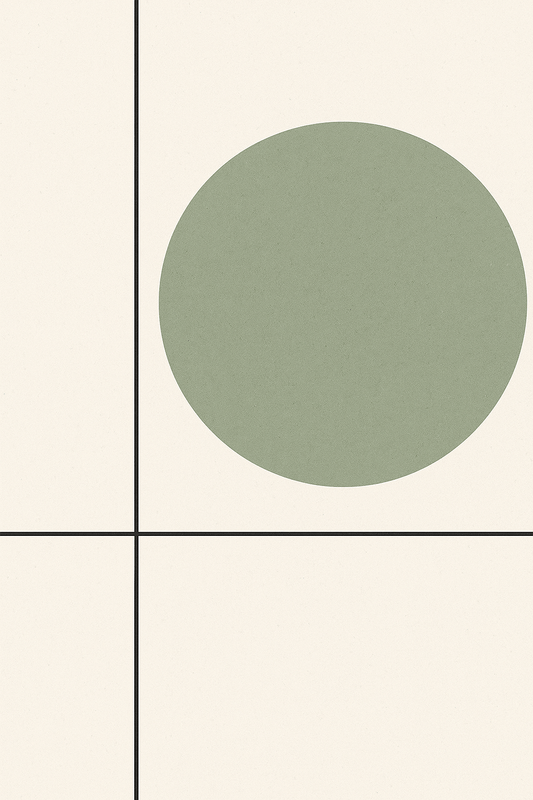 Modern Abstract No. 2 — Sage Quadrant - Doublenightprints