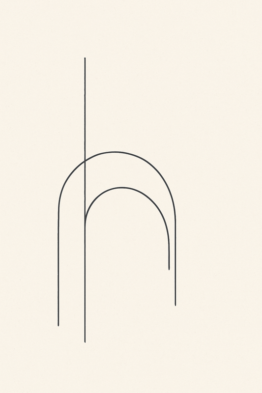 Modern Abstract No. 4 — Line Arches - Doublenightprints