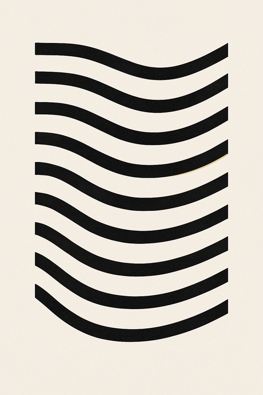 Modern Abstract No. 7 — Parallel Waves — DIGITAL DOWNLOAD (No Physical Item) - Doublenightprints