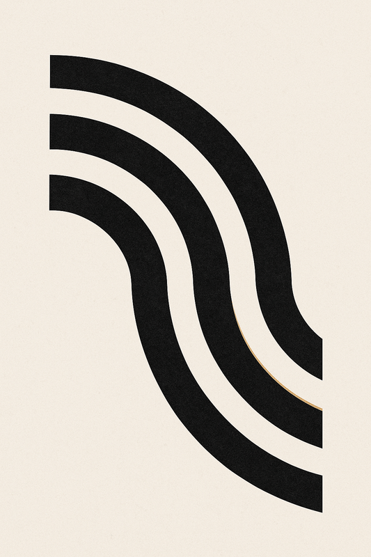 Modern Abstract No. 8 — Concentric Sweep — DIGITAL DOWNLOAD (No Physical Item) - Doublenightprints