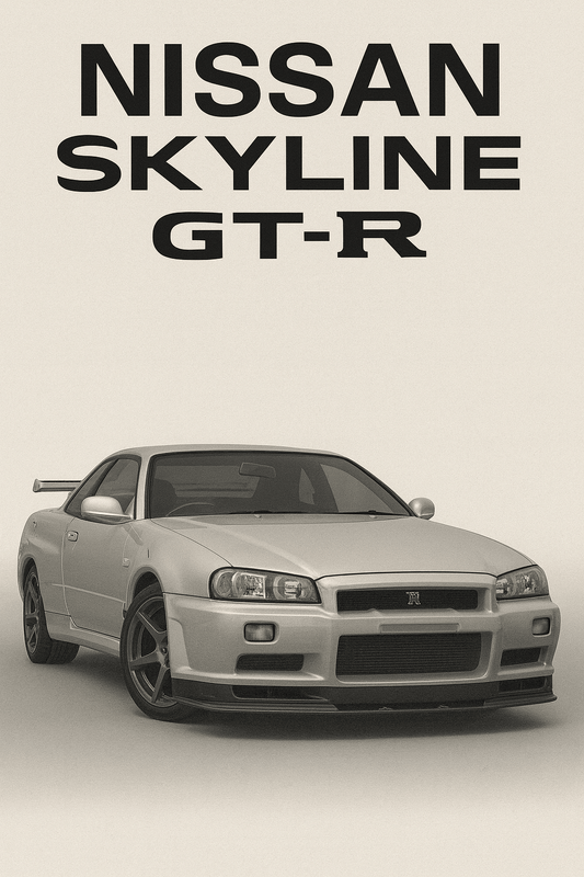 Nissan Skyline GT‑R R34 — Studio Poster - Doublenightprints