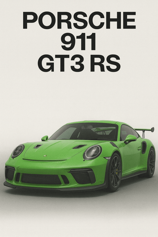 Porsche 911 GT3 RS — Studio Poster - Doublenightprints