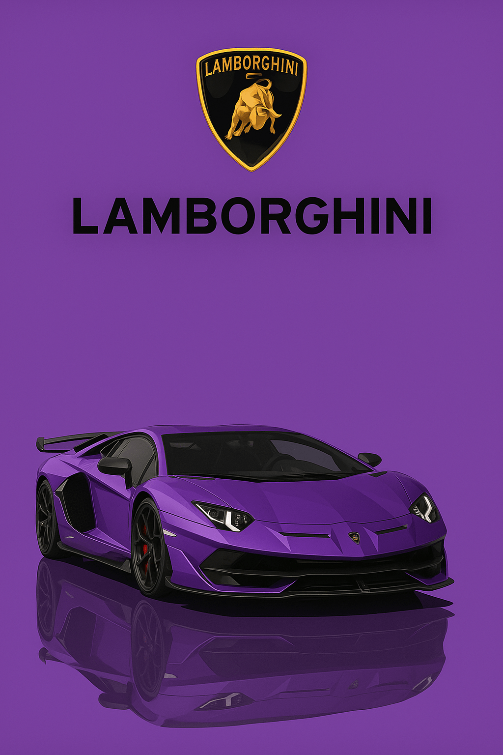 Lamborghini — Studio Poster - Premium Car Wall Art - Doublenightprints
